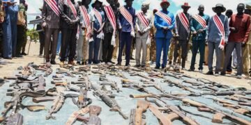 Over 100 firearms received in Mayom after voluntary disarmament