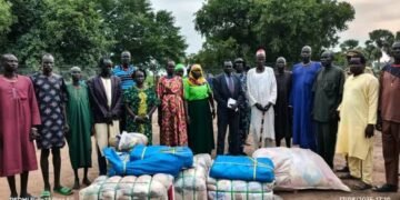 Warrap Governor donates humanitarian aids to residents