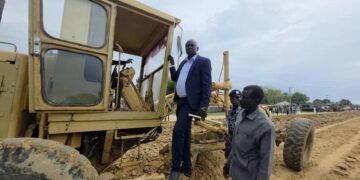 Bor County commissioner Samuel Ateny launches road renovation drive