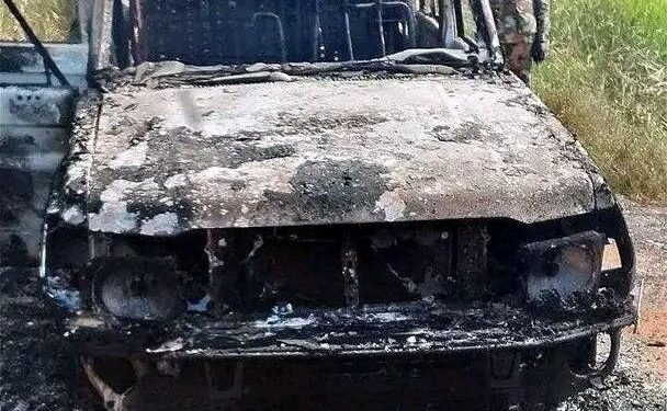 Mundri Attack Raises Fresh Alarm Over Highway Insecurity as Commissioner’s Vehicle Is Burned, Two Police Officers Missing